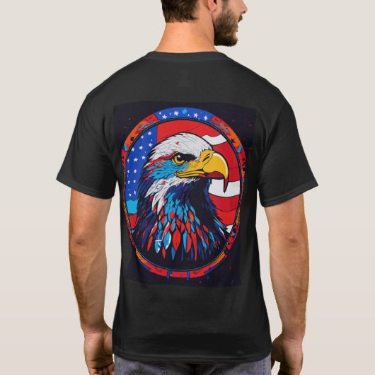 アメリカワシ Tシャツ (裏面)