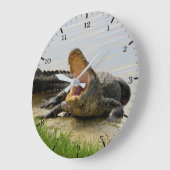 アメリカワニ ラージ壁時計 (傾斜)