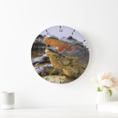 アメリカワニ ラージ壁時計 (ホーム)