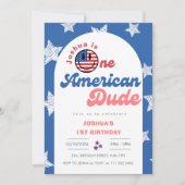 アメリカンおやじの独立記念日お誕生日会だ！ 招待状 (正面)