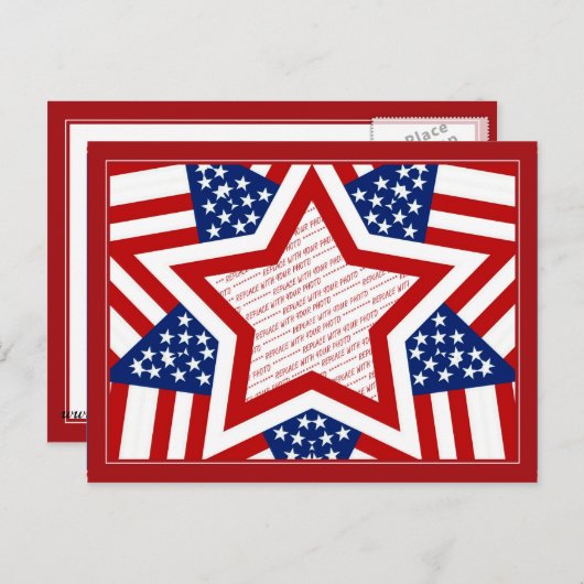 アメリカンすごいスターフォトフレーム ポストカード (正面/裏面)