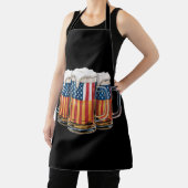 アメリカンなビール 星条旗 4日7月 メリカ 飲酒 アメリカ エプロン (インサイチュ)