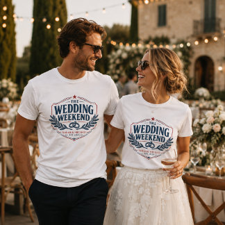 アメリカンなヴィンテージ ウェディングウイークエンド Tシャツ