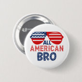 アメリカンな兄貴 缶バッジ (正面&裏面)