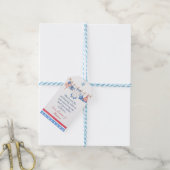 アメリカンな独立記念日のベビーシャワーのお礼のギフトタグ ギフトタグ (より糸付き)
