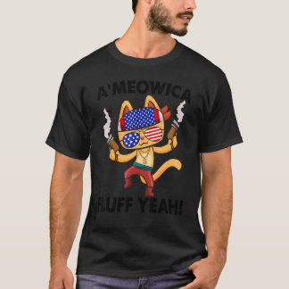 アメリカンな猫 アメリカンキャット 4t tシャツ