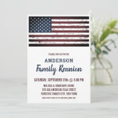 アメリカンな雰囲気満載の家族再会パーティー 招待状 (スタンド正面)