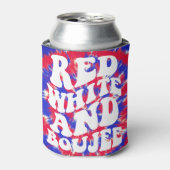 アメリカンなTie Dyeパーティー | レッド・ホワイト・ブージー 缶クーラー (缶正面)