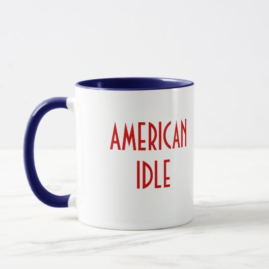 アメリカンアイドル マグカップ 米国国旗付き (左)