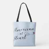 アメリカンアットハート買い物袋 トートバッグ (裏面)