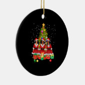 アメリカンアフリカンクリスマスサンタクロース黒人女性 セラミックオーナメント (右)