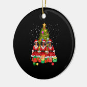 アメリカンアフリカンクリスマスサンタクロース黒人女性 セラミックオーナメント (左)