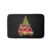 アメリカンアフリカンクリスマスサンタクロース黒人女性 バスマット (正面)