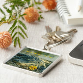 アメリカンアリゲーターポートレートハッピーヴァレンティネス キーホルダー (側面)