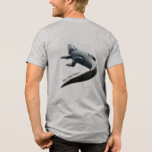 アメリカンアリゲーター "またね" 面白い トライブレンドＴシャツ (裏面)