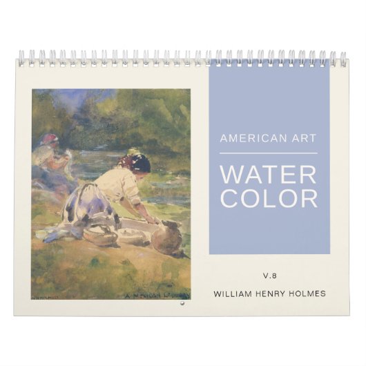 アメリカンアートウィリアム・ヘンリー・ホームズ水彩画 カレンダー (カバー)