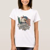 アメリカンイタリアン・イーグル・シャツ | 愛国的伝統 Tシャツ (正面)