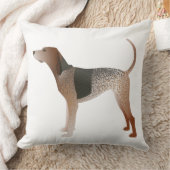 アメリカンイングリッシュコンハウンドグッドシルエット クッション (ブランケット)