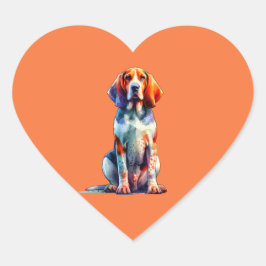アメリカンイングリッシュコンハウンドッグ ハートシール