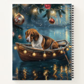 アメリカンイングリッシュフォックスハウンドクリスマスフェスティバル航海 ノートブック (裏面)