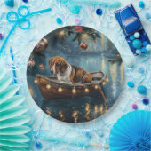 アメリカンイングリッシュフォックスハウンドクリスマスフェスティバル航海 ペーパープレート (パーティー)