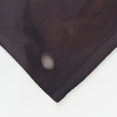 アメリカンイングリッシュフォックスハウンドサンタクロースのクリスマス フリースブランケット (角)