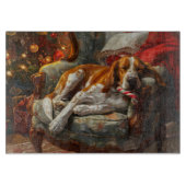 アメリカンイングリッシュフォックスハウンドドッグクリスマスフェスティバル カッティングボード (正面)