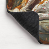 アメリカンイングリッシュフォックスハウンドドッグクリスマスフェスティバル マウスパッド (コーナー)