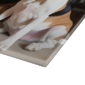 アメリカンイングリッシュフォックスハウンド暖炉クリスマス カッティングボード (角)