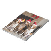 アメリカンイングリッシュフォックスハウンド暖炉クリスマス ノートパッド (回転)