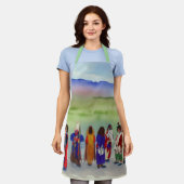 アメリカンインディアンコレクション エプロン (着用した状態)