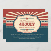 アメリカンインディペンデンスデイ招待状 招待状 (正面/裏面)