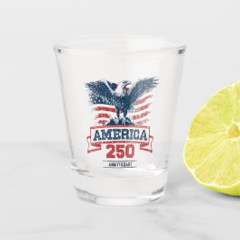 アメリカンイーグルがデザインされた愛国心あふれる250周年記念Tシャツ ショットグラス