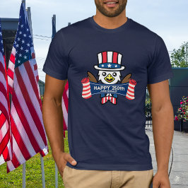アメリカンイーグルが誇らしげなアメリカ独立250周年おめでとう Tシャツ