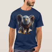 アメリカンイーグルを凝視する Tシャツ (正面)