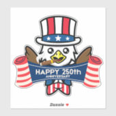 アメリカンイーグルシガーの250周年記念 シール (シート)
