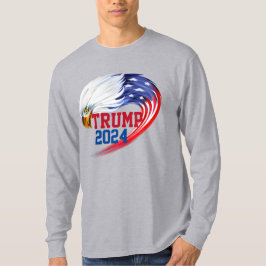 アメリカンイーグルトランプ2024ロングスリーブTシャツ Tシャツ