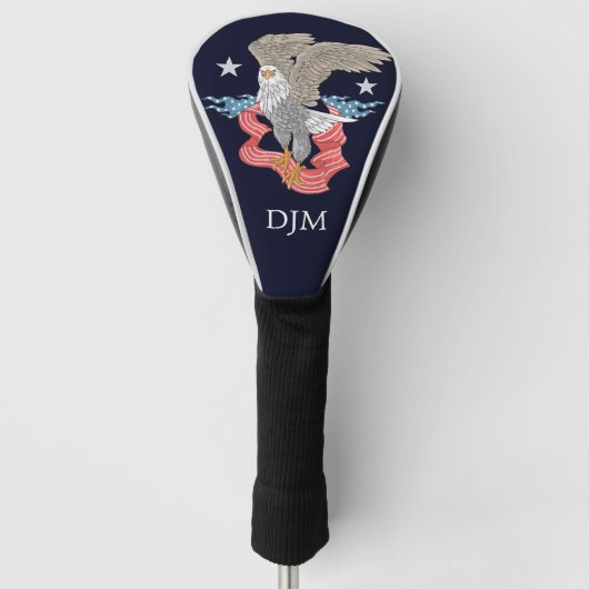 アメリカンイーグルバナーモノグラム ゴルフヘッドカバー (正面)