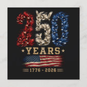 アメリカンイーグルフラグ愛国主義250周年 メニュー (裏面)