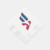 アメリカンイーグルレターAフラグ 縁ありカクテルナプキン (角)