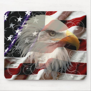 アメリカンイーグル国旗のマウスパッド マウスパッド