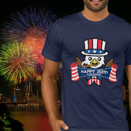アメリカンイーグル愛国心ハッピー250周年記念 Tシャツ