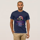 アメリカンイーグル愛国心 ハッピー250周年記念 Tシャツ (正面フル)