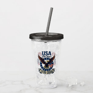 アメリカンイーグル250周年記念 1776-2026 アクリルタンブラー