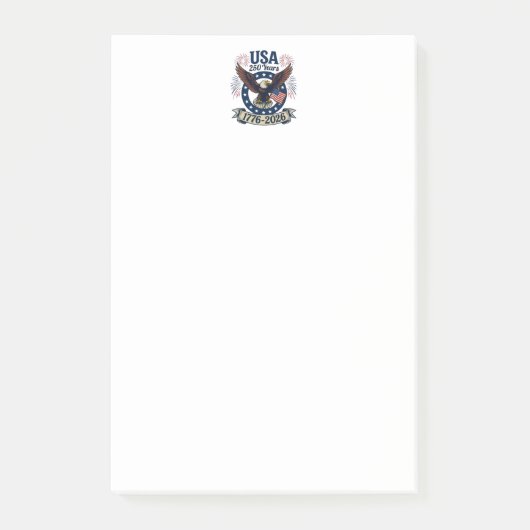 アメリカンイーグル250周年記念 1776-2026 ポストイット (正面)