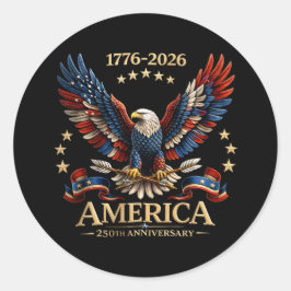 アメリカンイーグル250周年記念 1776-2026 ラウンドシール
