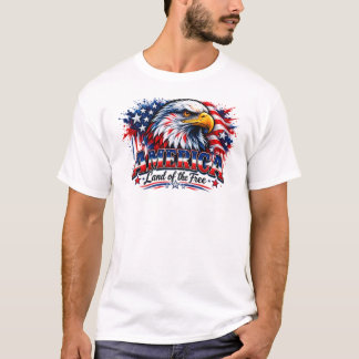アメリカンイーグル アメリカ 自由の国 愛国的な Tシャツ