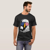 アメリカンイーグル クールバイザー 独立記念日お祝い Tシャツ (正面フル)