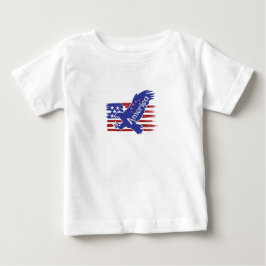 アメリカンイーグル・トドラーTシャツ – 愛国的な赤、白 ベビーTシャツ