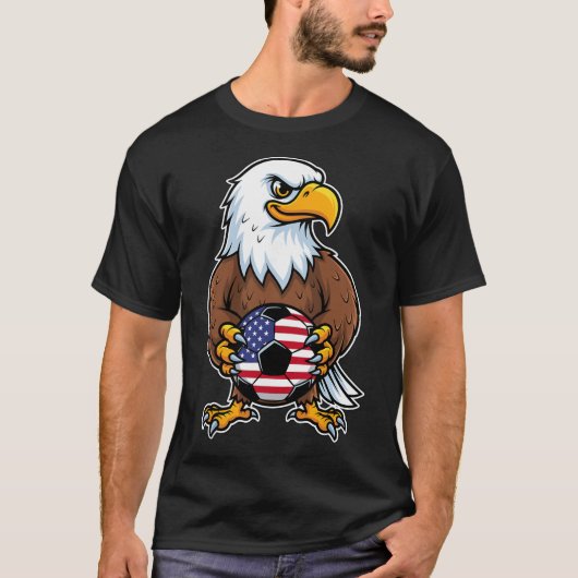 アメリカンイーグル ホールディング サッカー選手 _1 Tシャツ (正面)